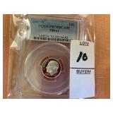 2007 ï¿½ S Silver Roosevelt 10C PCGS PR70DCAM