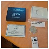 2008 -S Uncircilted Bald Eagle Clad 50C/COA,half