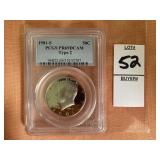 1981 - S Ty 2 Kennedy 50C PCGS PR69DCAM