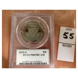 2012 - S Kennedy 50C PCGS PR69DCAM