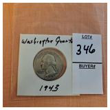 1943 Washington quarter
