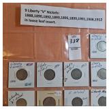 9 liberty V Nickels