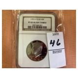 1993 - S Clad Kennedy 50C NGC PF69 ultra cameo