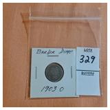 1903 O Barber dime
