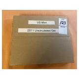 2011 US mint uncirculated 28 coin set P&D,