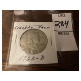 1962-D Franklin half dollar
