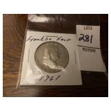 1971 Franklin half dollar