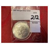 1887 Morgan Silver Dollar