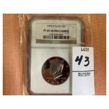 1995 - S Clad Kennedy 50C NGC PF69 ultra cameo