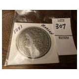 1881 Morgan Silver Dollar