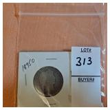 1895 O silver barber quarter