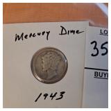 1944 Mercury dime