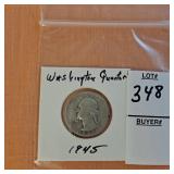 1945 Washington quarter