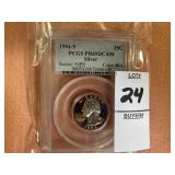 1994 S Washington, Silver 25C PCGS PR69DCAM