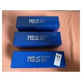 3 PGCS professional coin grading service plastic