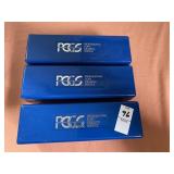 3 PGCS professional coin grading service plastic