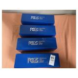 4 PGCS professional coin grading service plastic