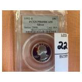 1992 S Washington, Silver 25C PCGS PR69DCAM
