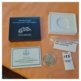 2008 -S Uncircilted Bald Eagle Clad 50C/COA,half
