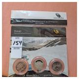 2012 ATB 3 coin set Denial National Park