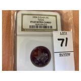 2004 Clad Texas 25C NGC PF69UC