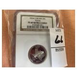2004 Silver Texas 25C NGC PF69UC
