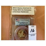 2013 S Native American $1 PCGS PR69DCAM