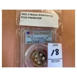 2021  S Native American $1 PCGS PR69DCAM