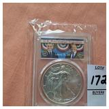 2017 DJ Trump/Obama Silver Eagle PCGS MS70 first