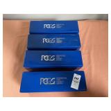 4 PGCS professional coin grading service plastic
