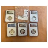 2014 - S Silver ATB 25C NGC PF70 UC