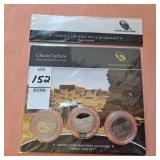 2012 ATB 3 coin set Chaco Culture NHP