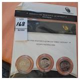 2011 ATB 3 coin set Olympic National Park