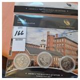2019 ATB 3 coin set Lowell National Historical