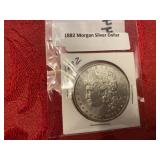 1882 Morgan Silver Dollar