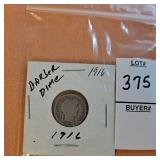 1916 Barber Dime