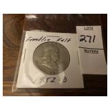 1952-D Franklin half dollar