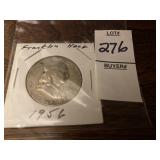 1956 Franklin half dollar
