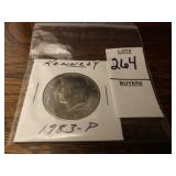 1983-P Kennedy half dollar