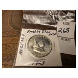 1963 Franklin silver half dollar