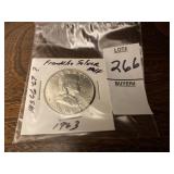 1963 Franklin silver half dollar