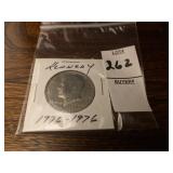1776-1976 Kennedy half dollar