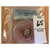 2013 S Roosevelt, Silver 10C PCGS PR69DCAM