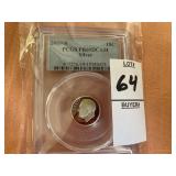 2009 S Roosevelt, Silver 10C PCGS PR69DCAM