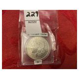 1921 Morgan Silver Dollar