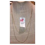 (2) gold chains 14k gf & 14k GB