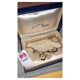 Vintage Trifari rhinestone choker necklace in