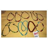 Bead necklace & bracelets