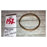 Vintage gold baby tiny hearts bangle bracelet -