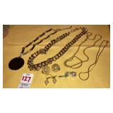 All Monet- necklaces, earrings, chains